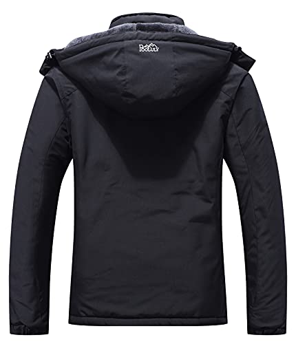 Veste de ski pour femmes chaud hiver imperméable coupe-vent imperméable imperméable snowboard vestes noir-XL