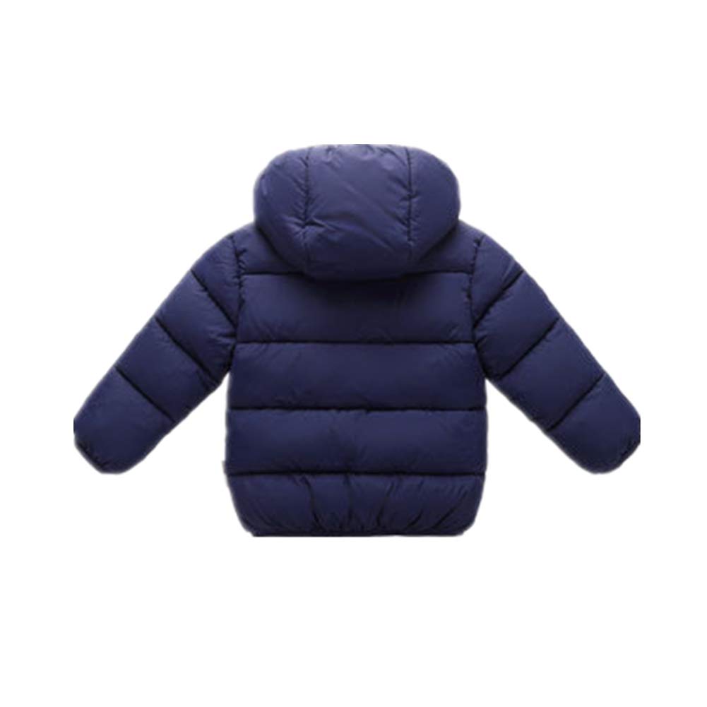 Veste en duvet à capuche pour bébés garçons filles enfants, manteau d'hiver chaud et épais 18-24M marine