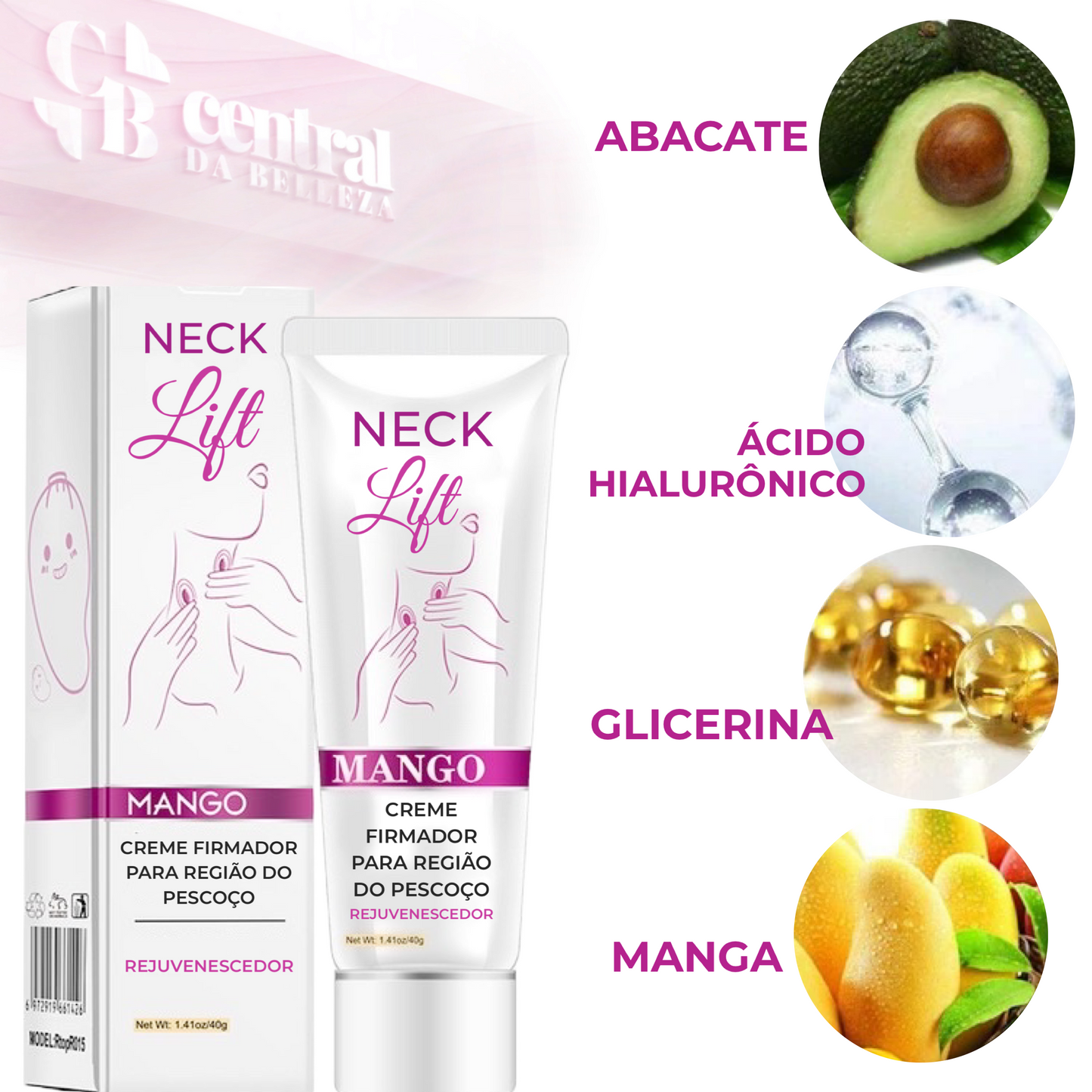Neck Lift - Creme Firmador para Pescoço - LAURA ROBERG