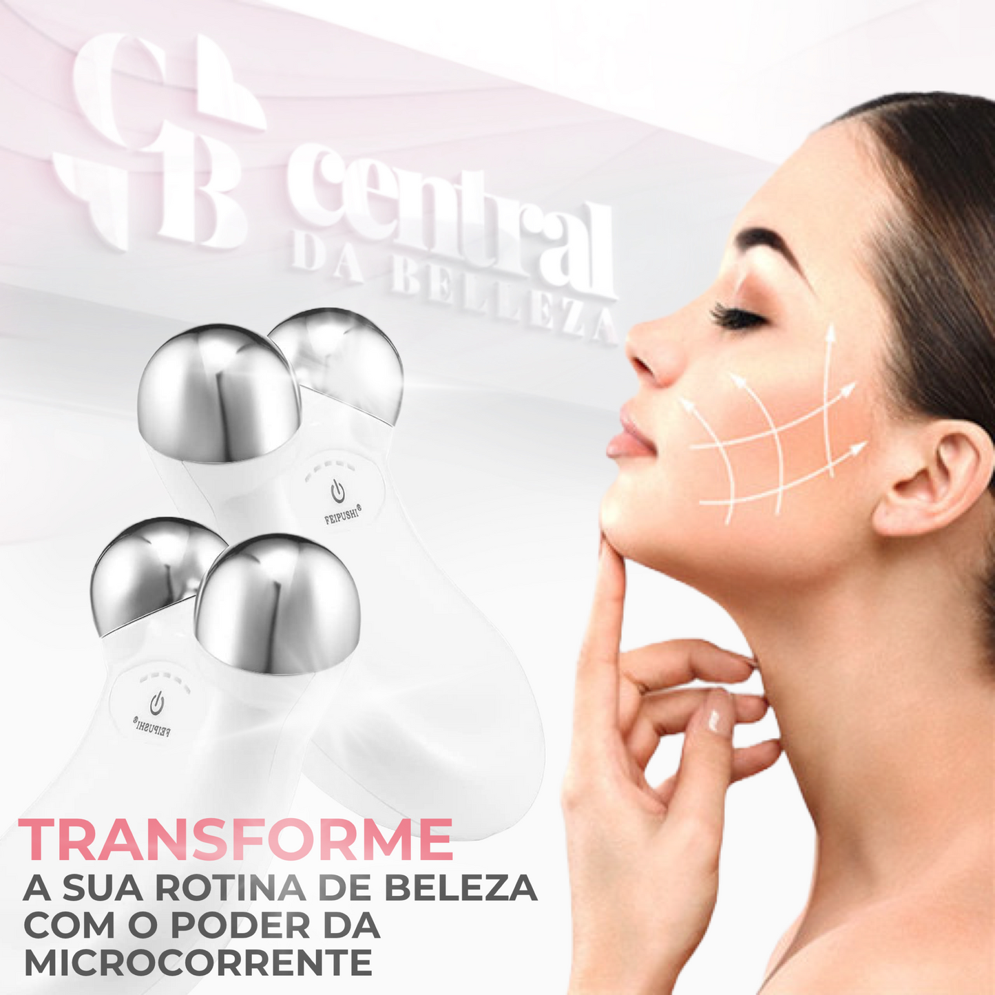 Massageador Facial de Microcorrente - FaceLift - LAURA ROBERG