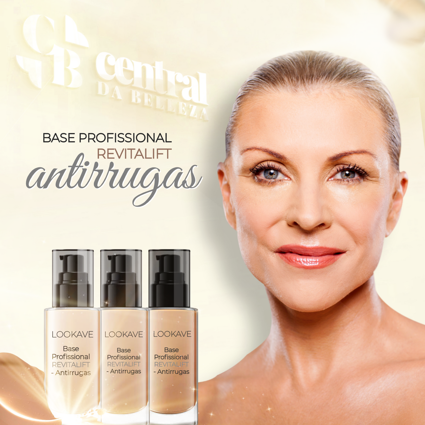 Base Corretiva Profissional Revitalift - Antirrugas - LAURA ROBERG
