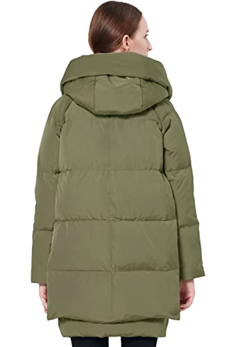 Orolay Women's Thickened Down Jacket Green L - LAURA ROBERG