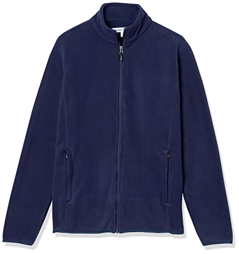 Amazon Essentials Men's Full-Zip Fleece Jacket (Available in Big & Tall), Forest Green, Large