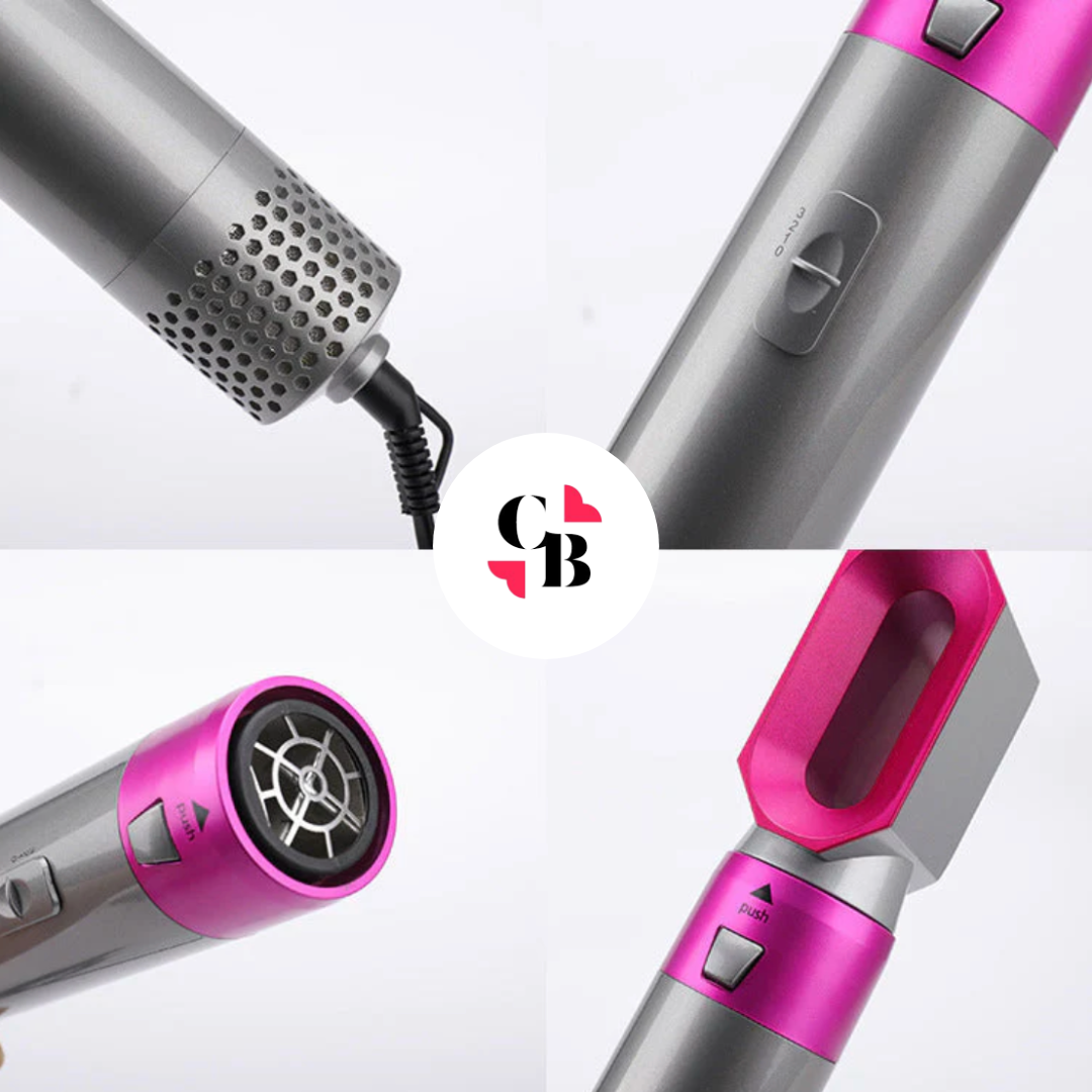 Vibely Hair - Escova 5 em 1 (Seca, Alisa, Cacheia, Modela e Ondula) - LAURA ROBERG