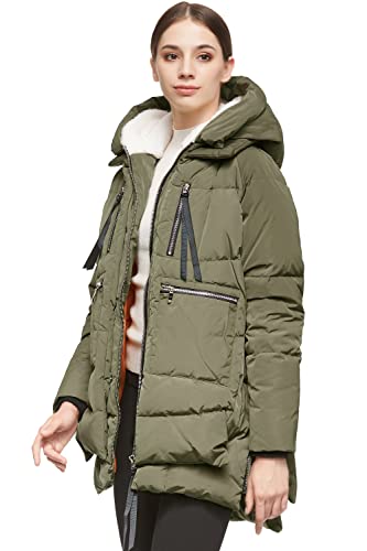 Orolay Women's Thickened Down Jacket Green L - LAURA ROBERG