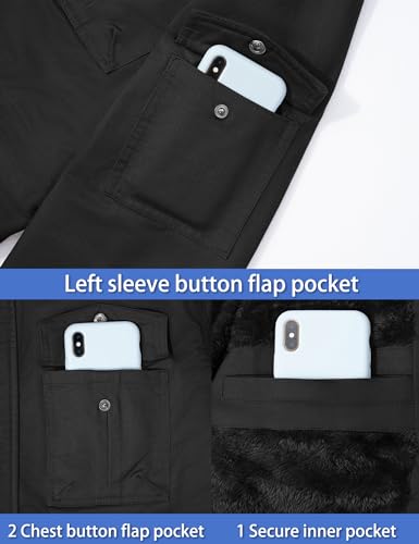 Hommes de Vestes D'hiver Manteau D'hiver Armée Militaire Veste Cargo Veste En Plein Air Veste Coton Manteau À Capuche Army Vestes