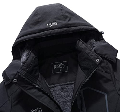 Veste de ski pour femmes chaud hiver imperméable coupe-vent imperméable imperméable snowboard vestes noir-XL