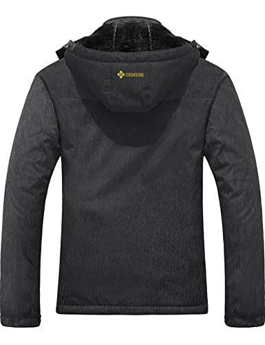 Veste de neige de ski imperméable d'hiver pour femme (gris graphite, XXLarge)