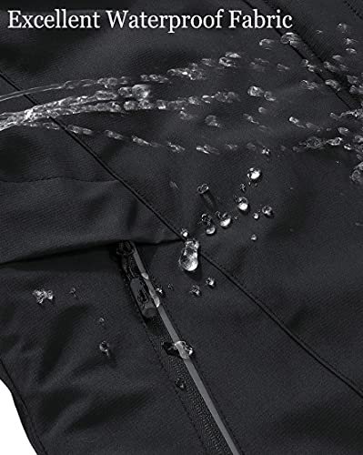 Veste de ski imperméable pour homme Manteau de neige d'hiver chaud Imperméable à capuche