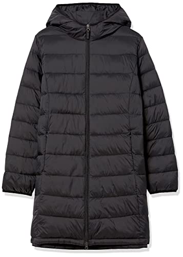 Manteau à capuchon résistant à l'eau (disponible en taille plus), noir, moyen