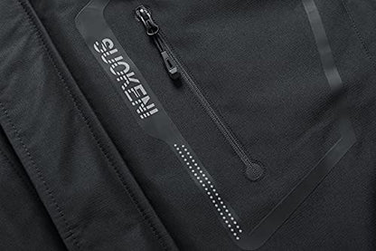 Veste de ski imperméable pour homme Manteau de neige d'hiver chaud Imperméable à capuche