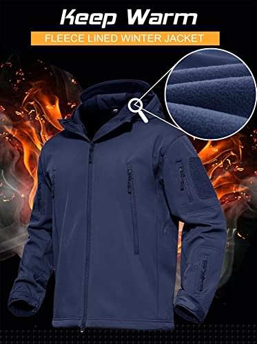 Mens Jacket Manteaux d'hiver pour hommes Veste imperméable Fleece Snowboarding Jacket Casual Outdoor Soft Shell Jackets Veste de pluie Veste tactique Gris&hellip;