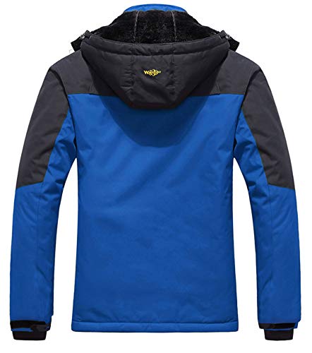 Veste coupe-vent pour hommes Big and Tall Ski Coats Sky Blue 3XL