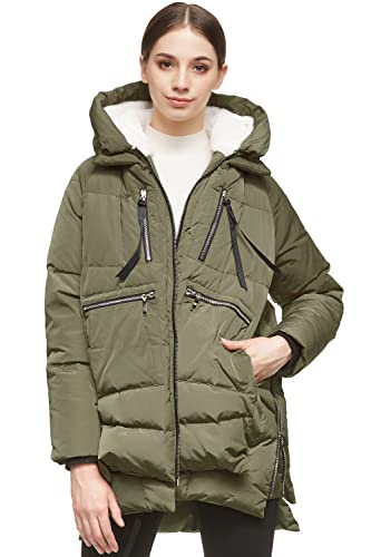 Orolay Women's Thickened Down Jacket Green L - LAURA ROBERG