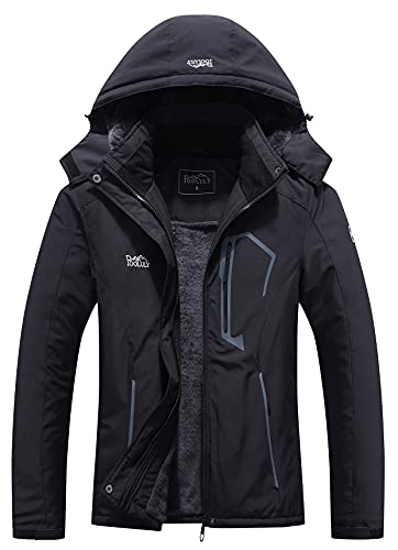 Veste de ski pour femmes chaud hiver imperméable coupe-vent imperméable imperméable snowboard vestes noir-XL