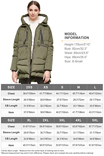 Orolay Women's Thickened Down Jacket Green L - LAURA ROBERG