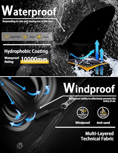 Veste de neige de ski imperméable d'hiver pour femme (gris graphite, XXLarge)