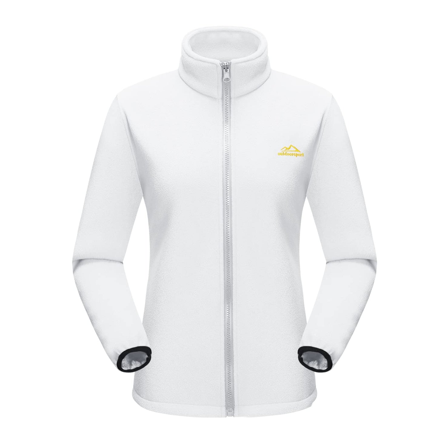 Vestes imperméables pour Femmes Hiver Ski Veste Polaire Montagne Veste En Plein Air Neige Randonnée Vestes Pur Blanc M