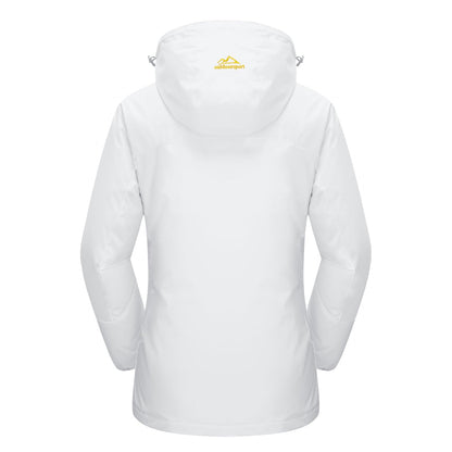 Vestes imperméables pour Femmes Hiver Ski Veste Polaire Montagne Veste En Plein Air Neige Randonnée Vestes Pur Blanc M