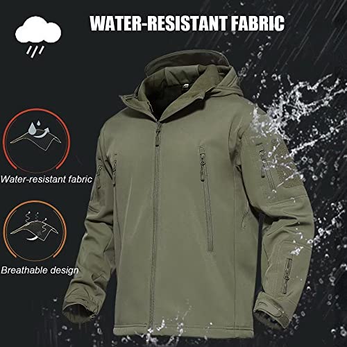 Mens Jacket Manteaux d'hiver pour hommes Veste imperméable Fleece Snowboarding Jacket Casual Outdoor Soft Shell Jackets Veste de pluie Veste tactique Gris&hellip;