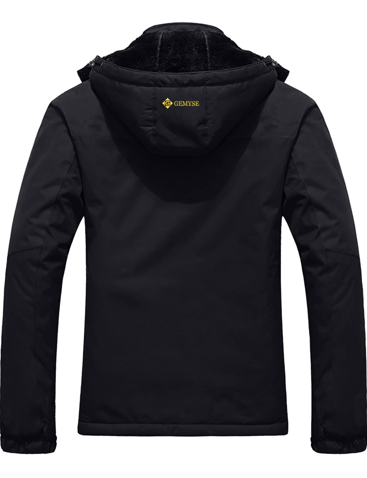 Veste d'hiver coupe-vent imperméable de pluie de ski de montagne des femmes (noir, moyen)
