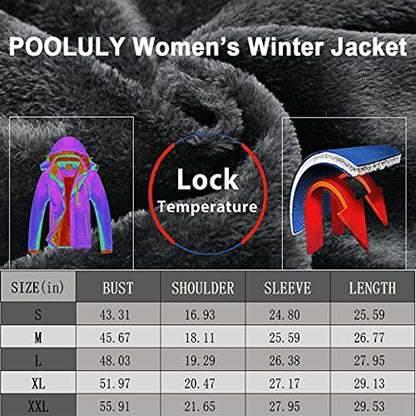 Veste de ski pour femmes chaud hiver imperméable coupe-vent imperméable imperméable snowboard vestes noir-XL