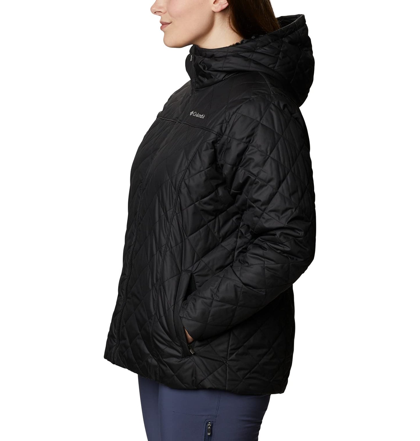 Veste à capuchon Copper Crest Femme, Noir, Moyen