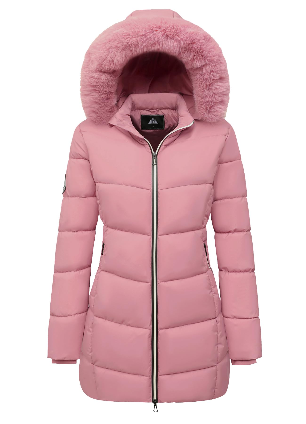Femmes Hiver Coupe-Vent Chaud Vers Le Bas Manteaux Imperméable Épaissir À Capuche mode Puffer Veste Rose 04-L