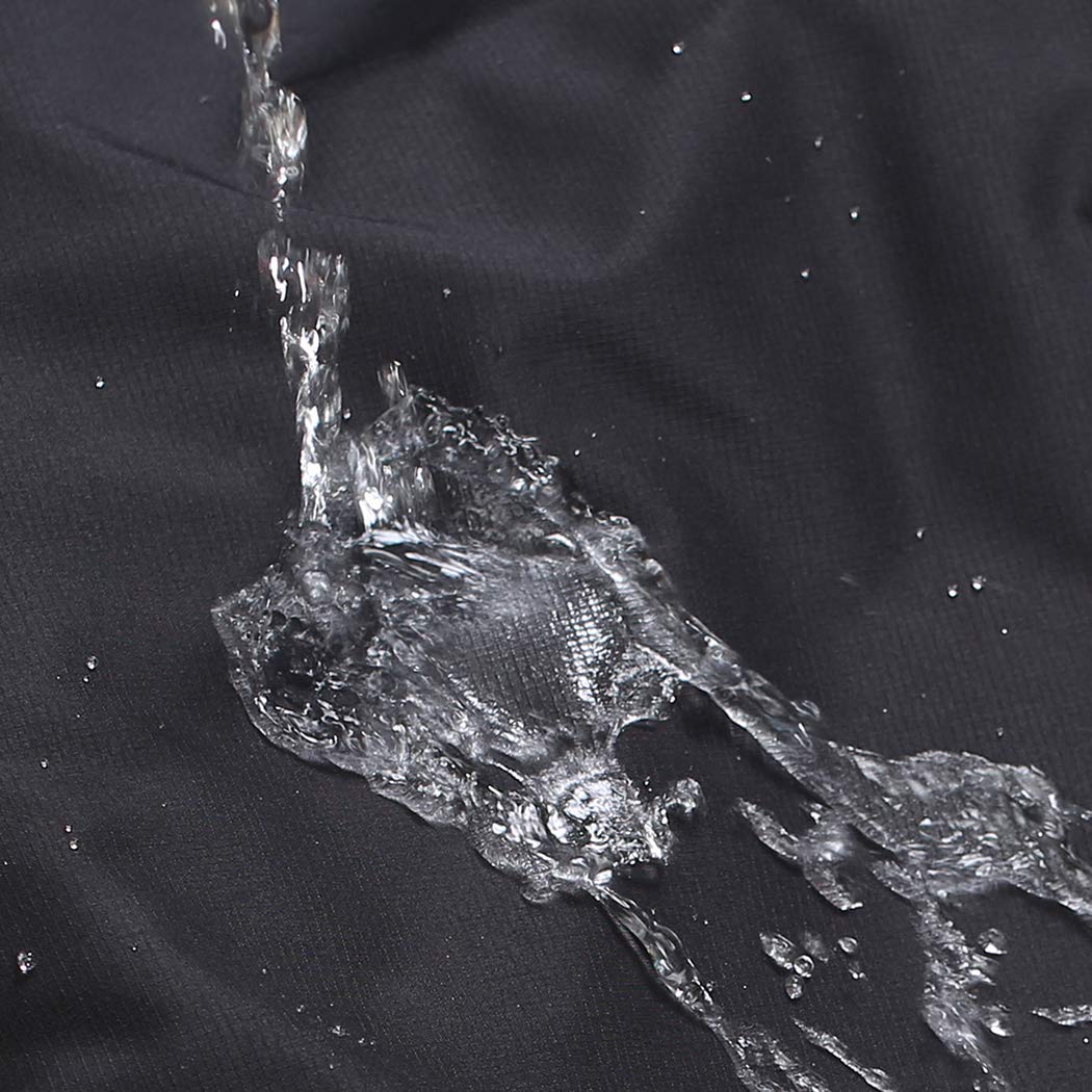 Veste de ski imperméable pour homme hiver chaud manteau de neige montagne coupe-vent imperméable à capuche, noir, grand