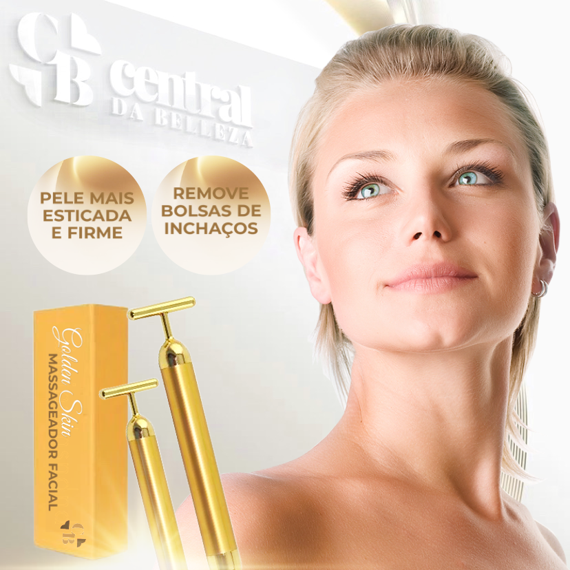 Massageador Facial - GoldenSkin - LAURA ROBERG
