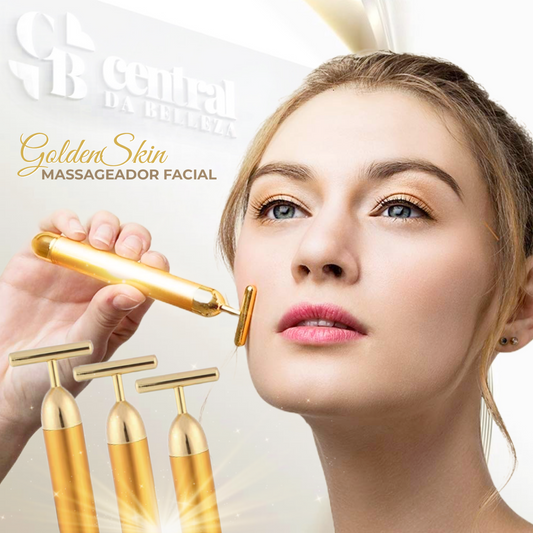 Massageador Facial - GoldenSkin - LAURA ROBERG