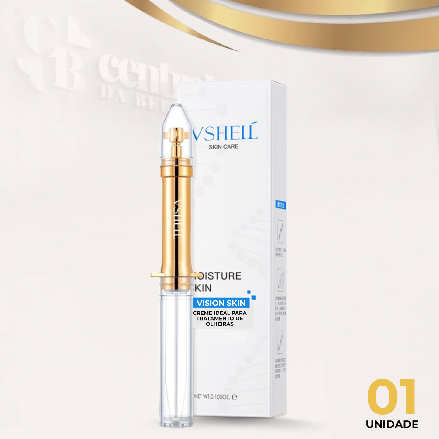 Creme Vision Skin para Olheiras - Revitaliza Olhos 6 Em 1 - LAURA ROBERG